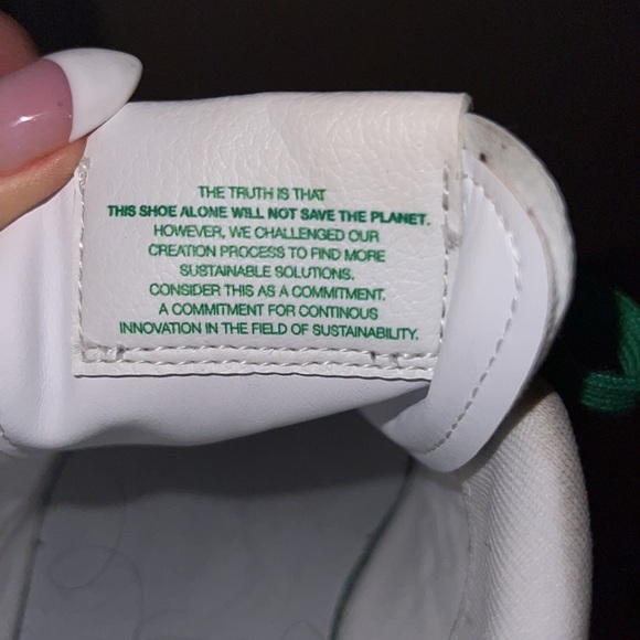 Adidas: Stan Smith Primegreen Sustainable Vegan Sneakers - Picture 10 of 11